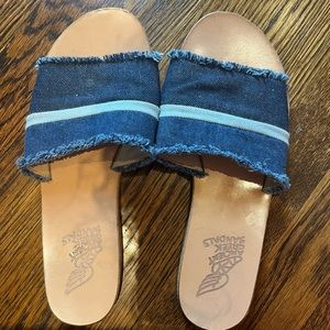 Denim slides